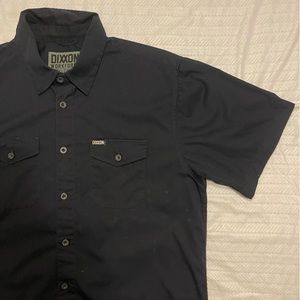 Dixxon work force short sleeve button down. Dark navy blue